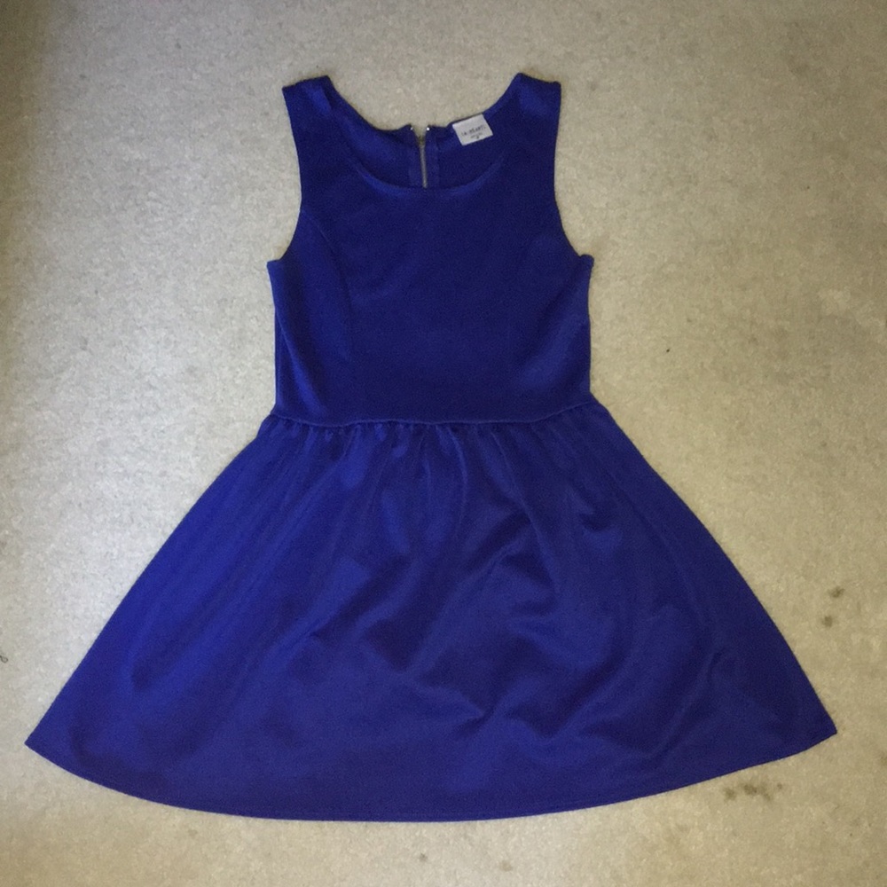 Royal blue skater dress